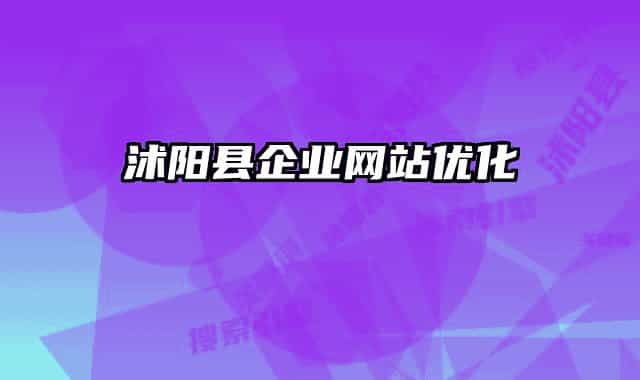 沭阳县企业网站优化