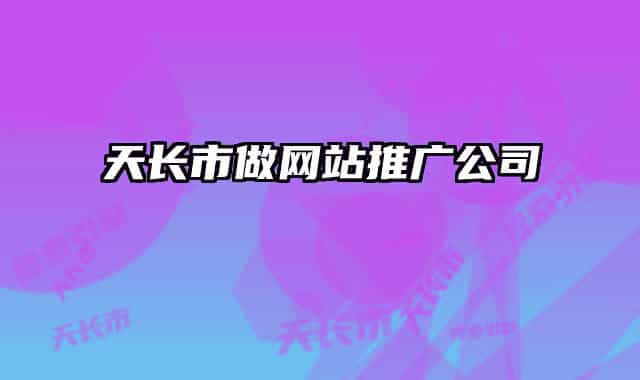 天长市做网站推广公司