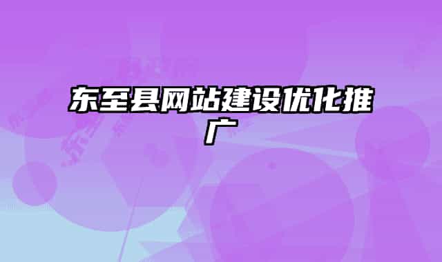 东至县网站建设优化推广