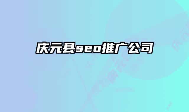 庆元县seo推广公司