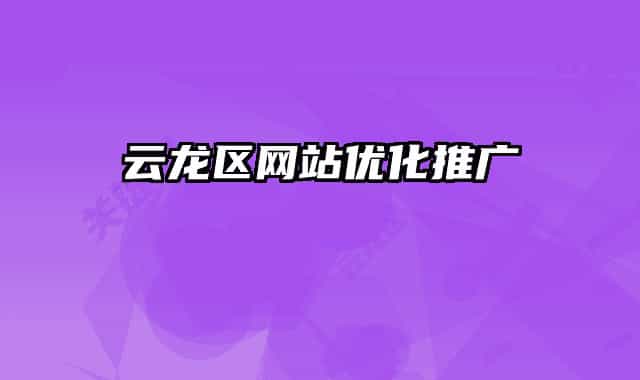 云龙区网站优化推广