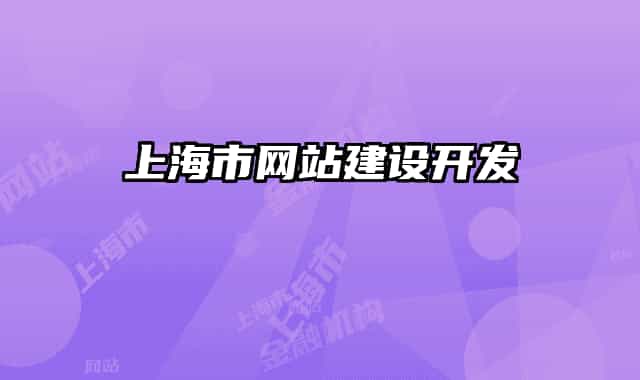 上海市网站建设开发
