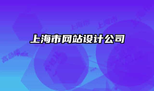 上海市网站设计公司