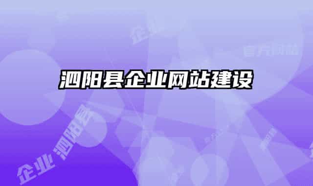 泗阳县企业网站建设