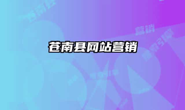 苍南县网站营销