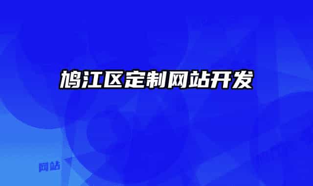 鸠江区定制网站开发