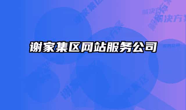 谢家集区网站服务公司