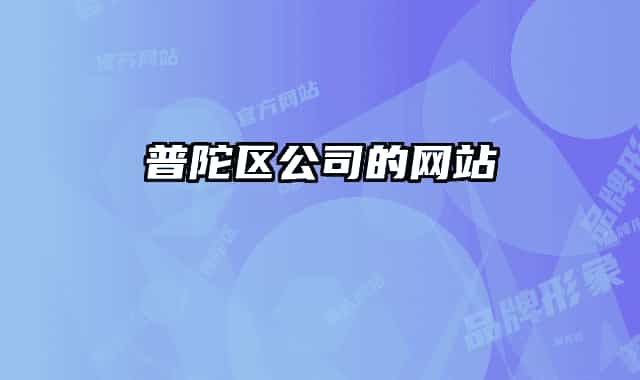 普陀区公司的网站