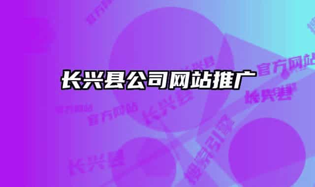 长兴县公司网站推广